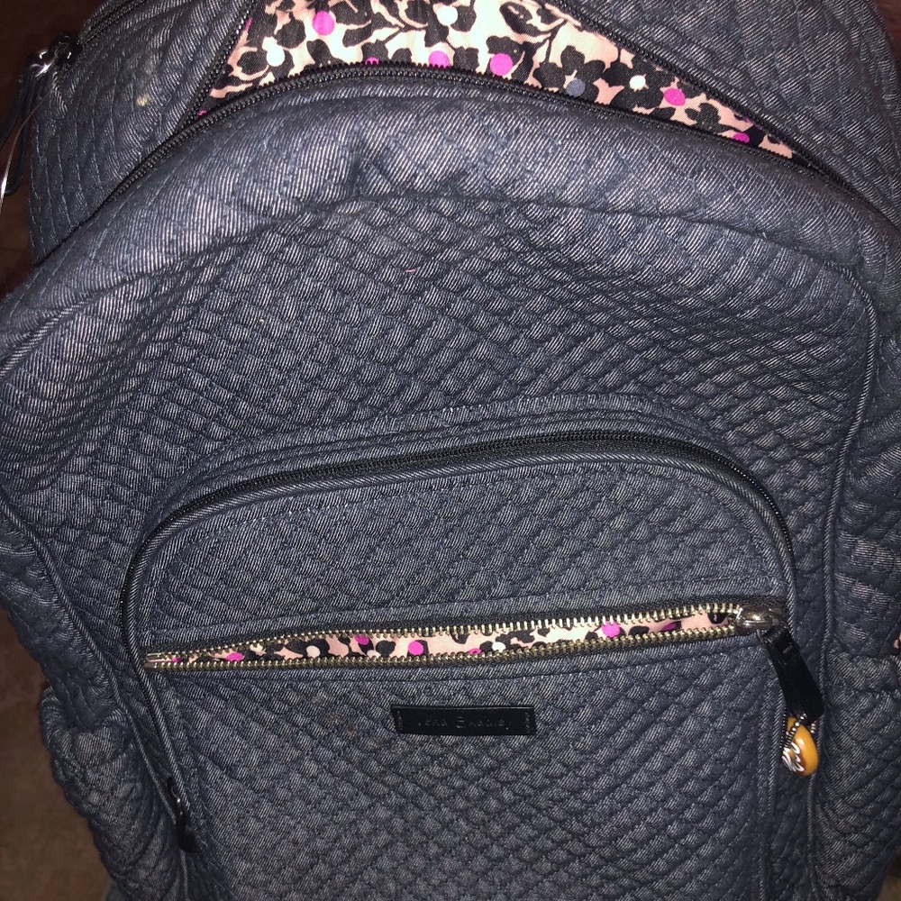 Vera Bradley Canterberry Navy DenimCampus Backpack